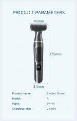 Enchen Body Hair Trimmer A1 USB-C 600mAh Black - Image 5